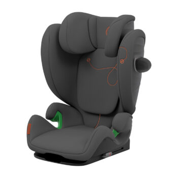 Cybex Solution G I-Fix autostoeltje, met zijwaartse bescherming en verstelbare hoofdsteun, ontworpen voor optimale veiligheid en comfort tijdens autoritten, geschikt voor kinderen.