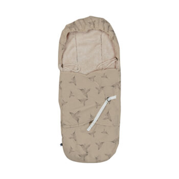 Mies & Co Voetenzak – een luxe en zachte voetenzak, ontworpen voor comfort en warmte, ideaal om baby's te beschermen tegen kou tijdens wandelingen in de kinderwagen.