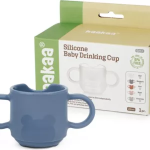 Haakaa open beker – een duurzame, kindvriendelijke beker zonder tuit of deksel, ontworpen voor een natuurlijke drinkervaring en ideaal voor het stimuleren van zelfstandig drinken.