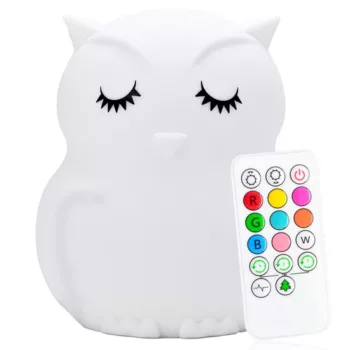 Sleepy Friends Nachtlampje – een schattig en kindvriendelijk nachtlampje in de vorm van een dier, ontworpen om een zachte, rustgevende gloed te verspreiden en kinderen een gevoel van comfort en veiligheid te geven tijdens de nacht.